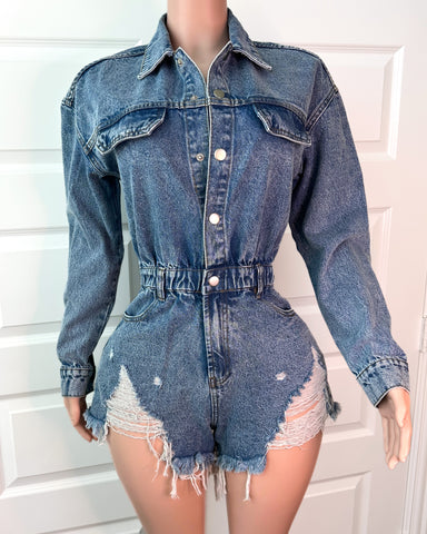 Dess Denim Romper